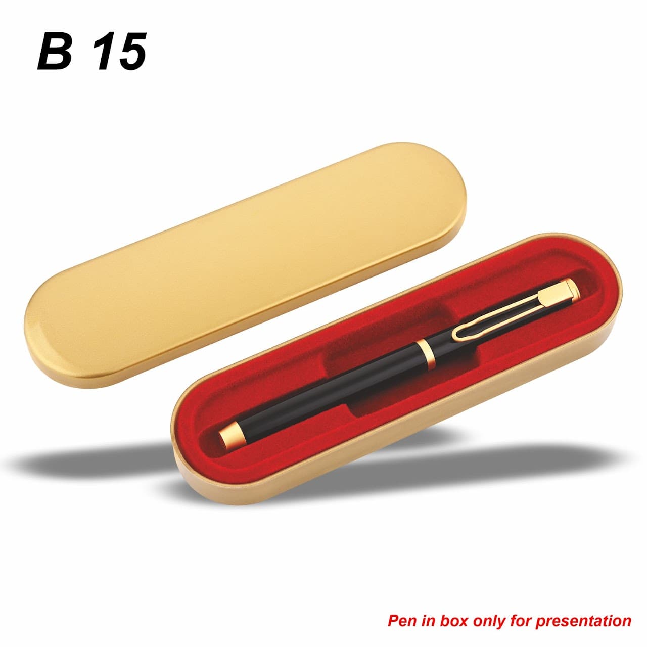 Premium Metal Box (Gold) Pen – custom branded pen
