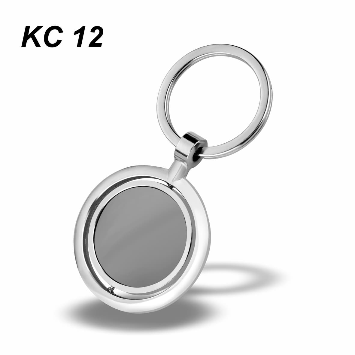 KC12 - Round Premium Metal Keyring – custom branded key ring