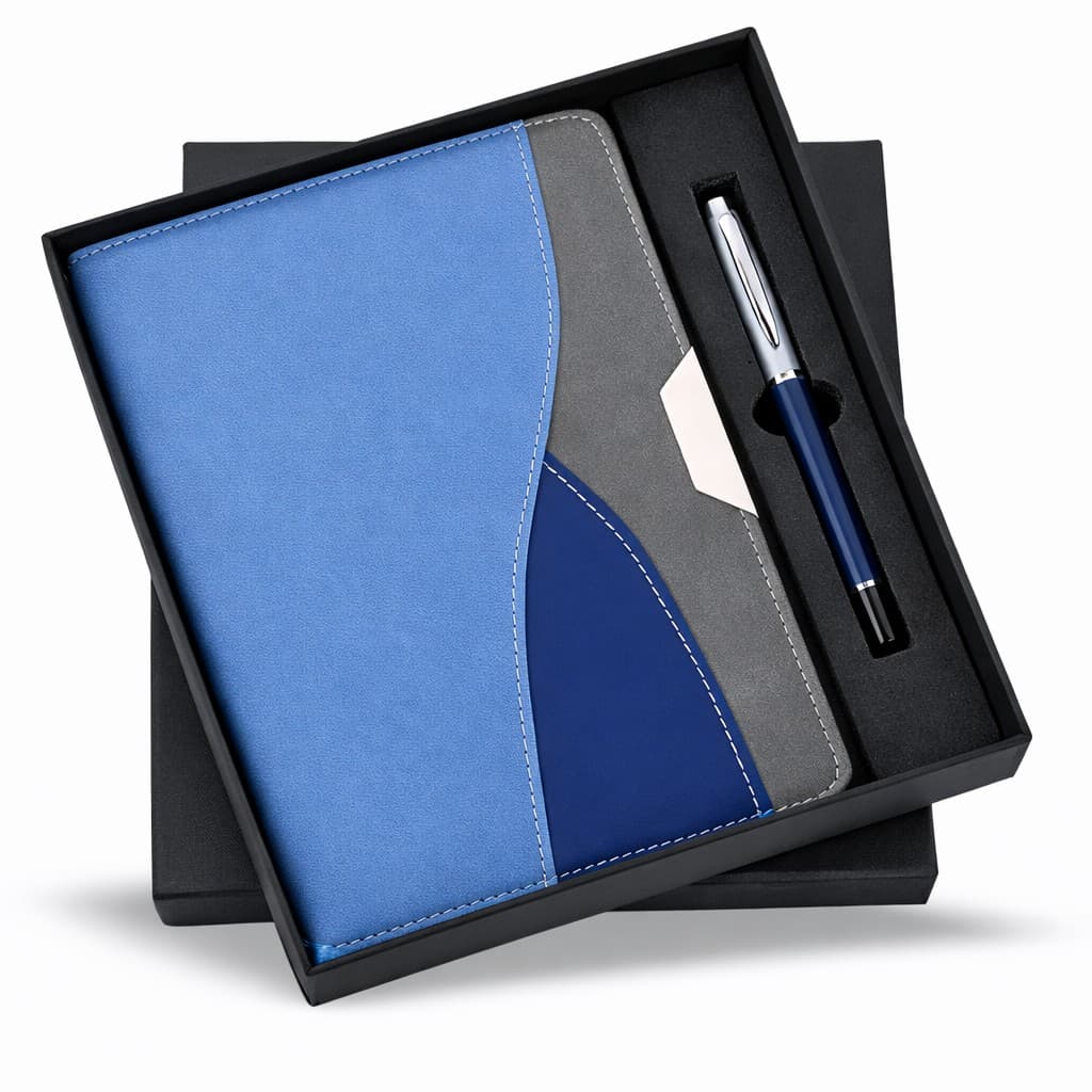 Sr 284 - Gift Set – Diary Premium – 2-in-1 (A5 Diary + Pen) – custom branded combo sets